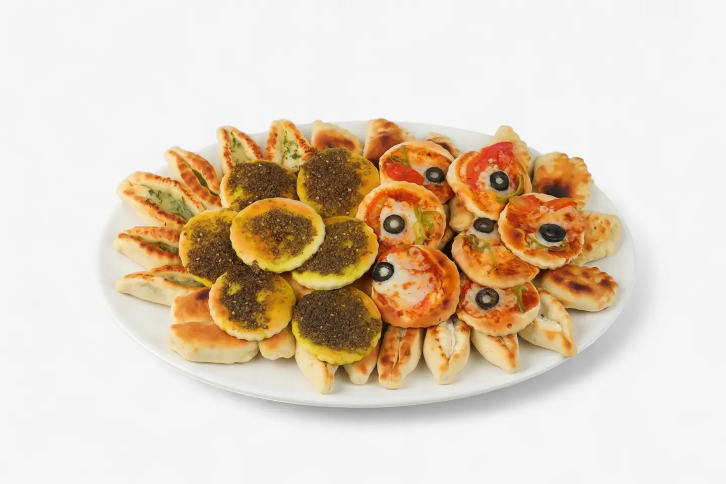 A Plate Of Small Nawashaat Mini Semolina
