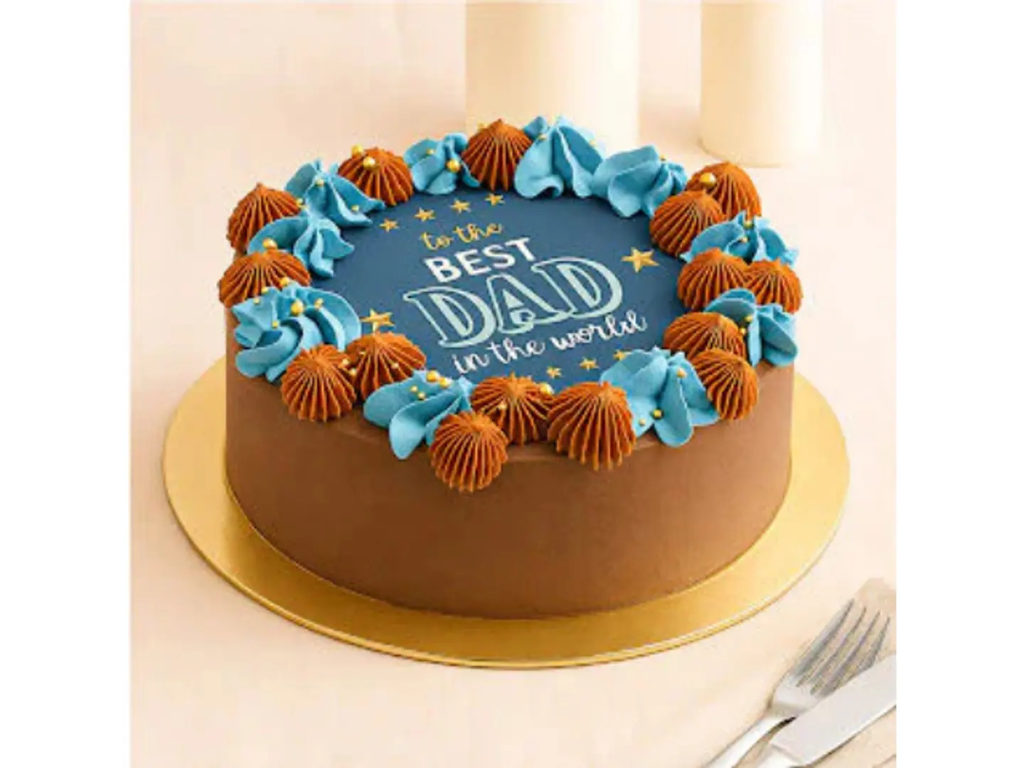 Best Dad In The World Father's Day Chocolate Cake 500 G