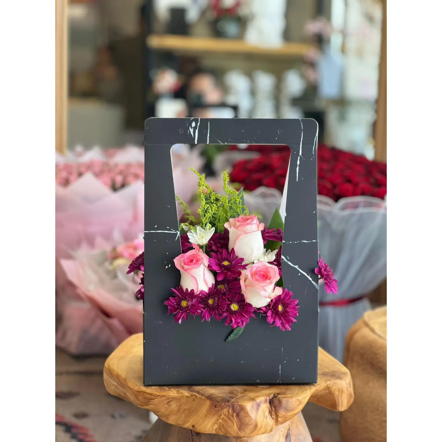 Pink Rose Gift Bouquet