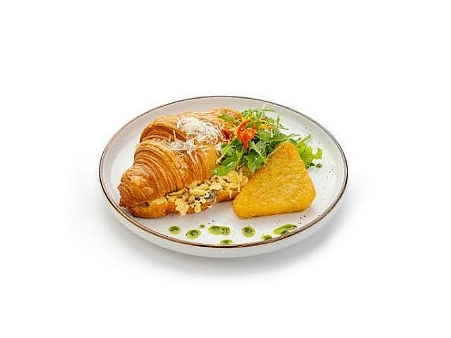 Mushroom Scramble Croissant