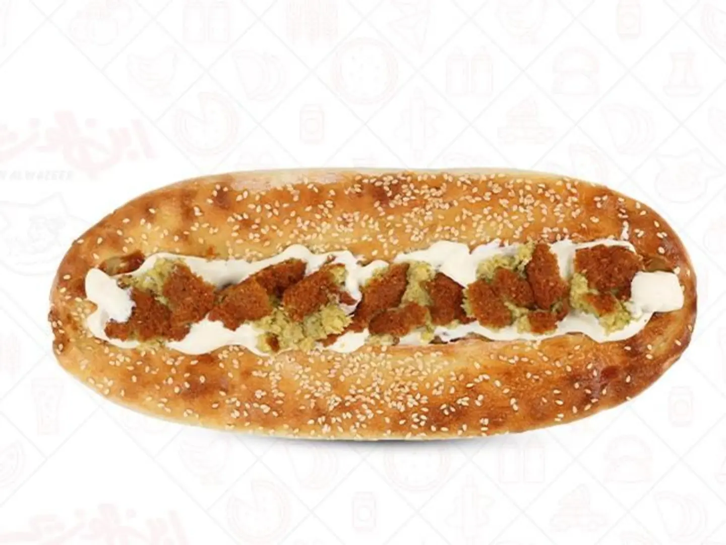 ساندوتش فلافل (بالجبنة )