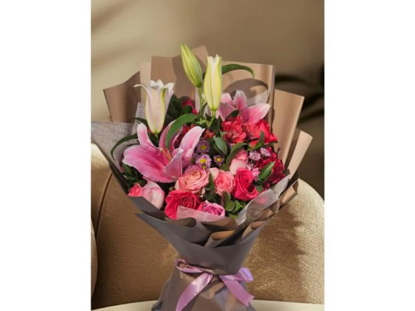 باقه الكازاء والروز الوردي