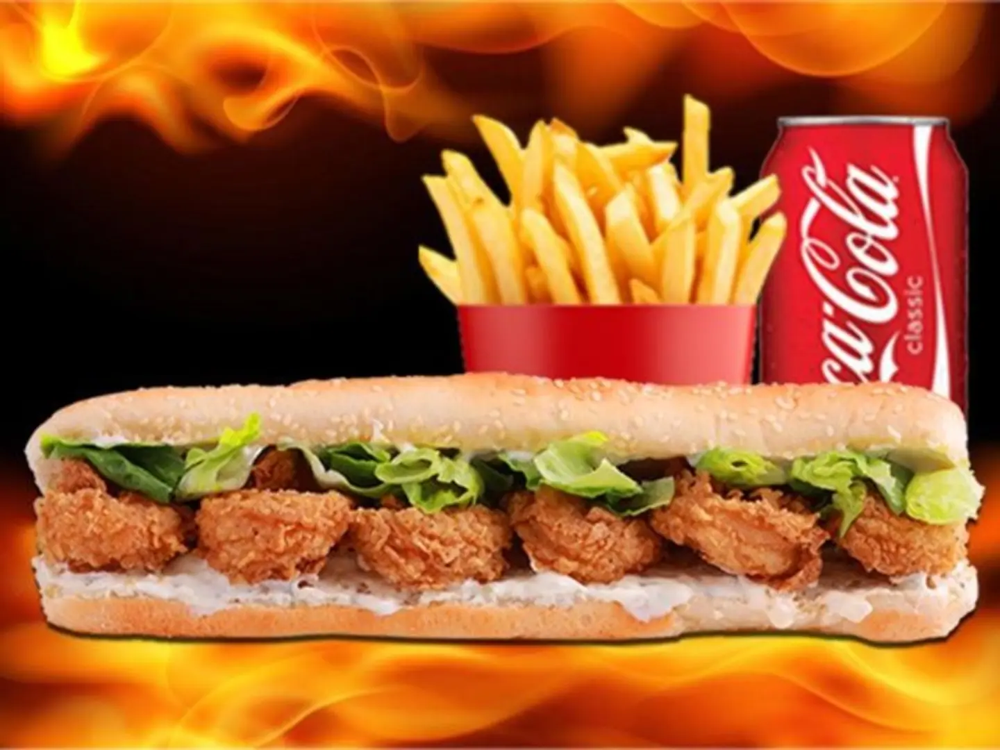 وجبة ساندويتش الروبيان