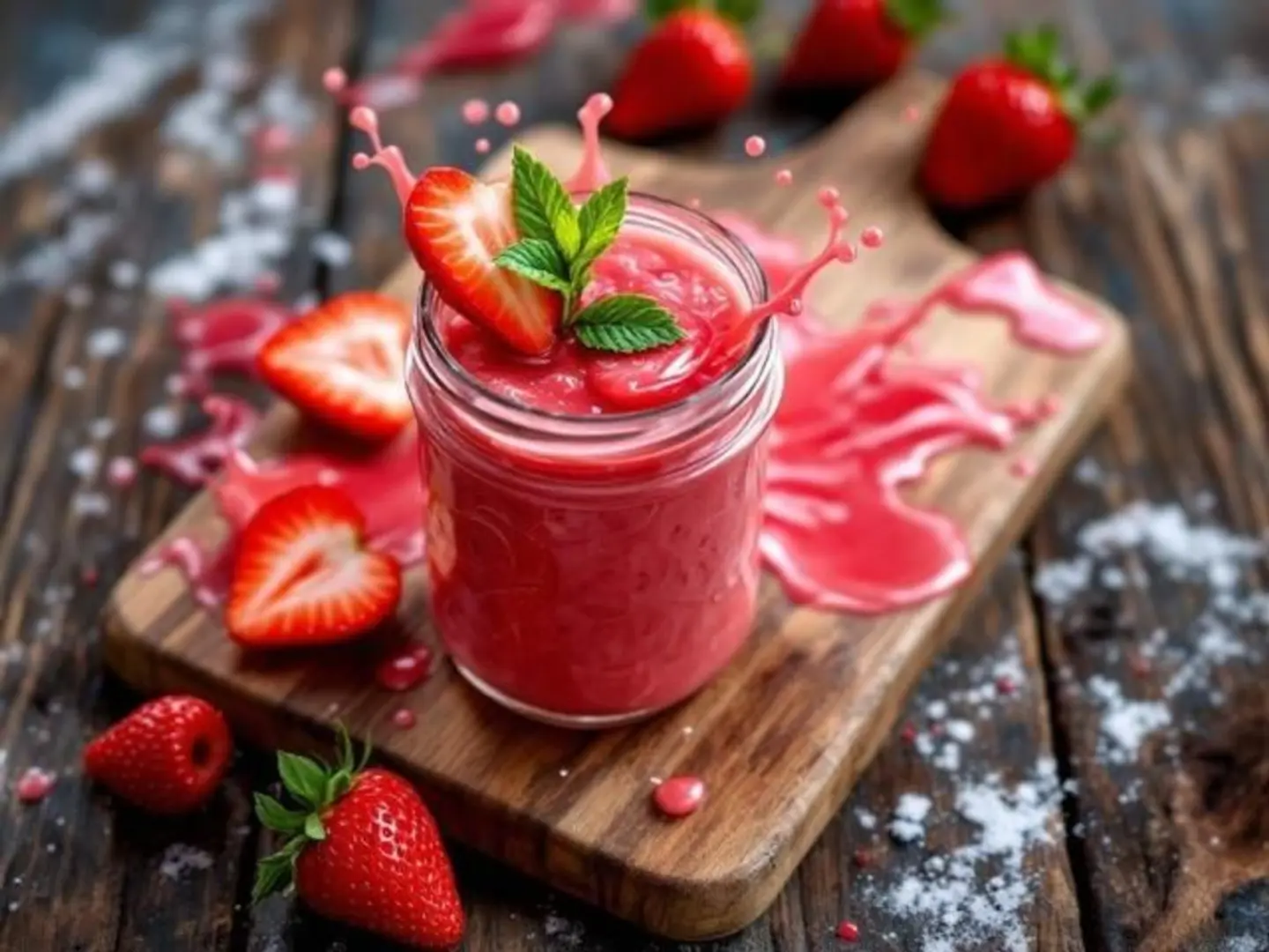 عصير فراولة