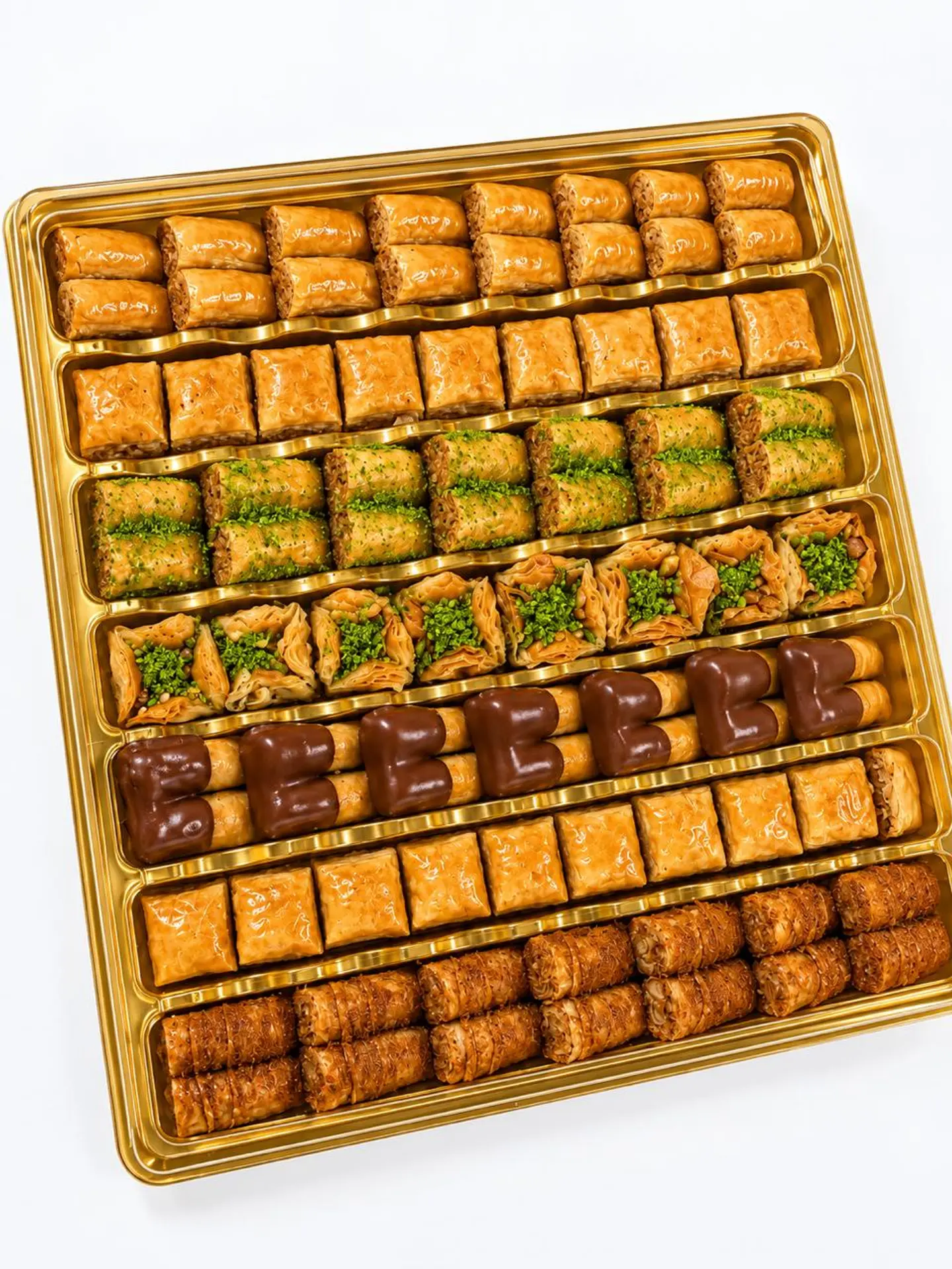 One Kilo Large Mixed Baklawa