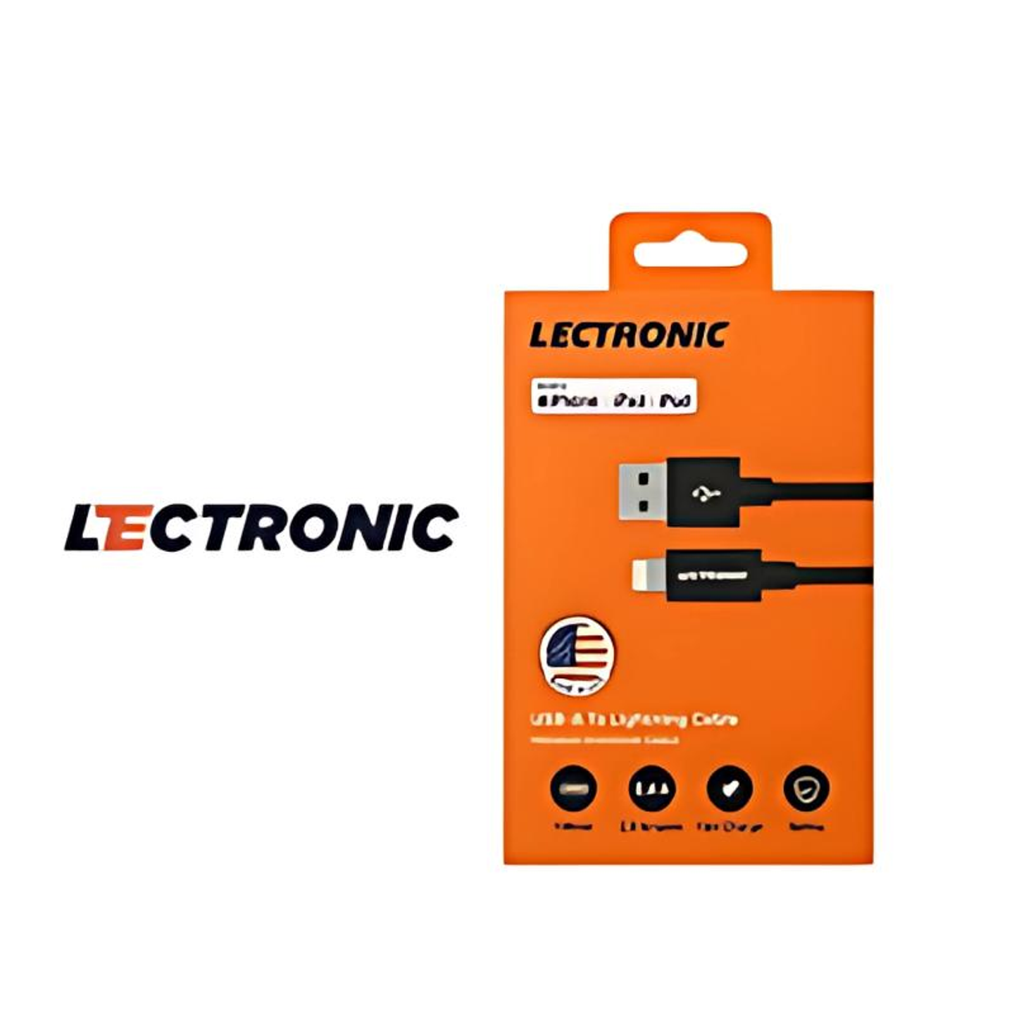 Lectronic Usb Charging Cable For I Phone, 1 Meter