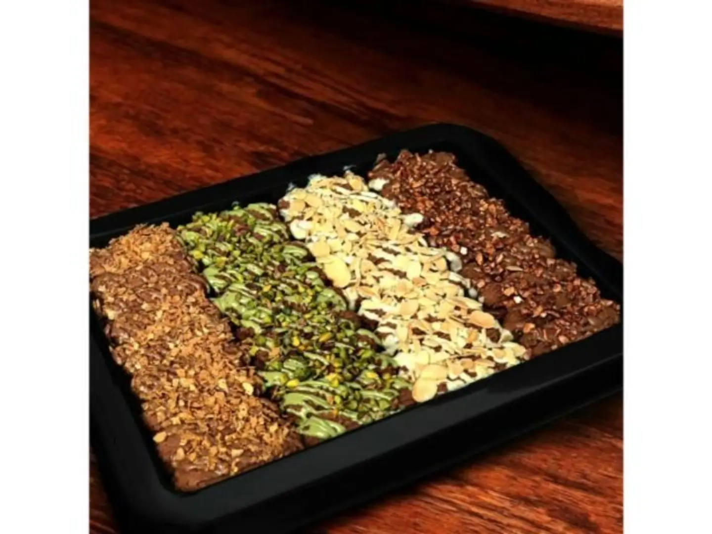 Small Vanilla And Chocolate Fingers Petit Four