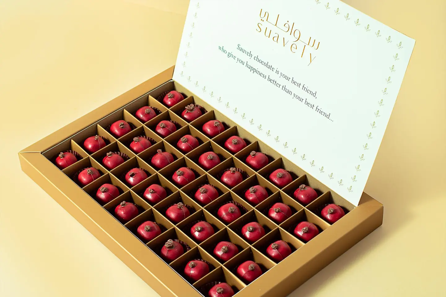 Box Of 40 Pieces Of Pomegranate Chocolate