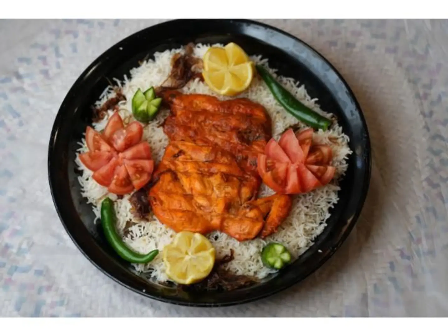 Half Grilled Chicken With Bishawer Rice