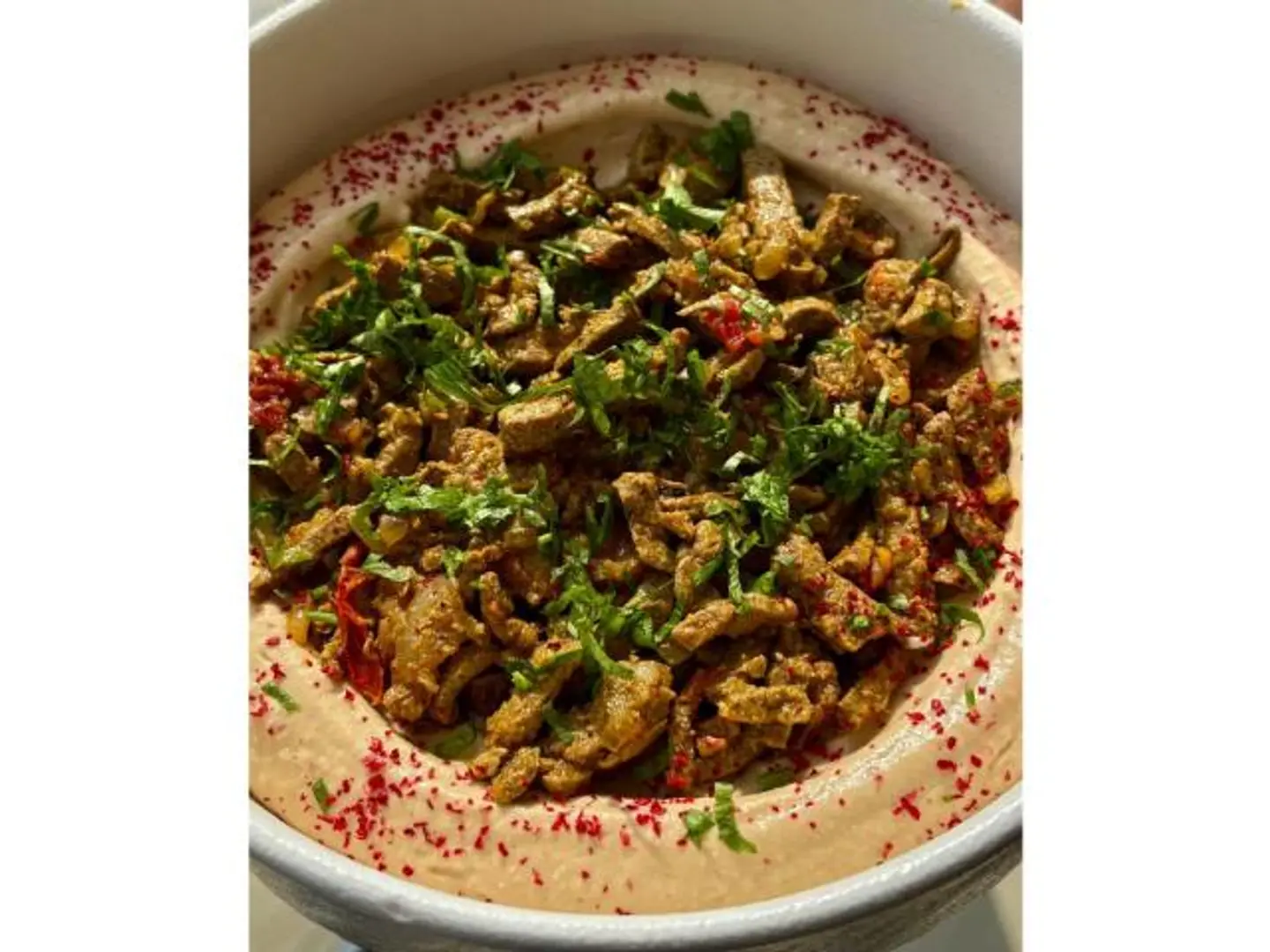 Liver With Hummus