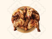 دجاجة سادة على الفحم