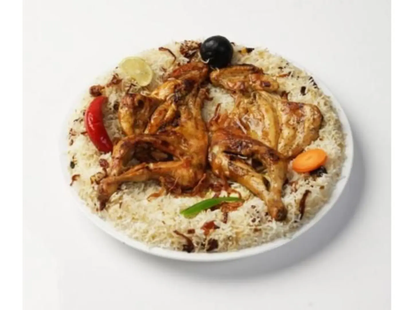 Whole Mathbi Chicken With Bashawer Rice