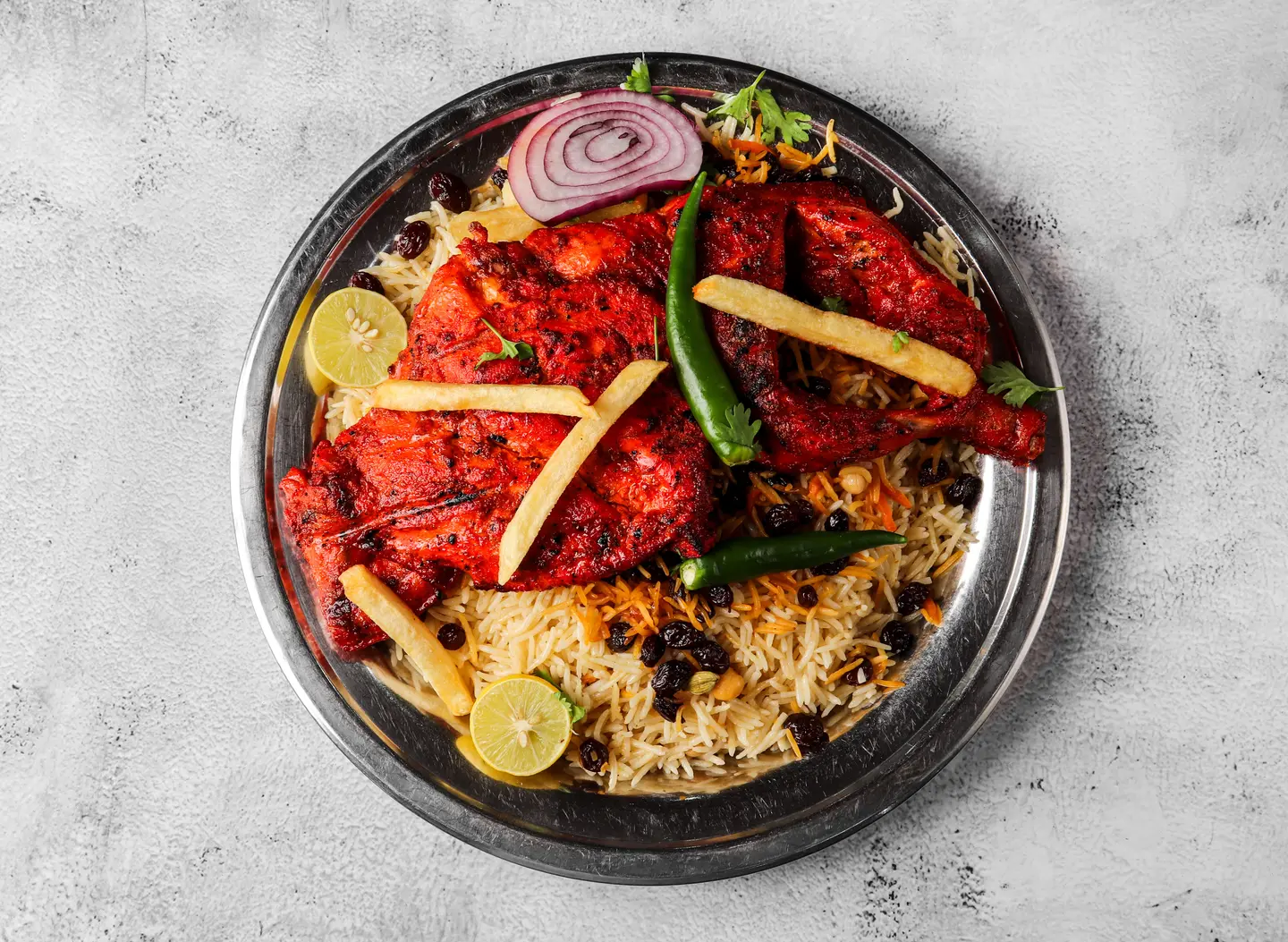 Whole Charcoal Chicken With Rice