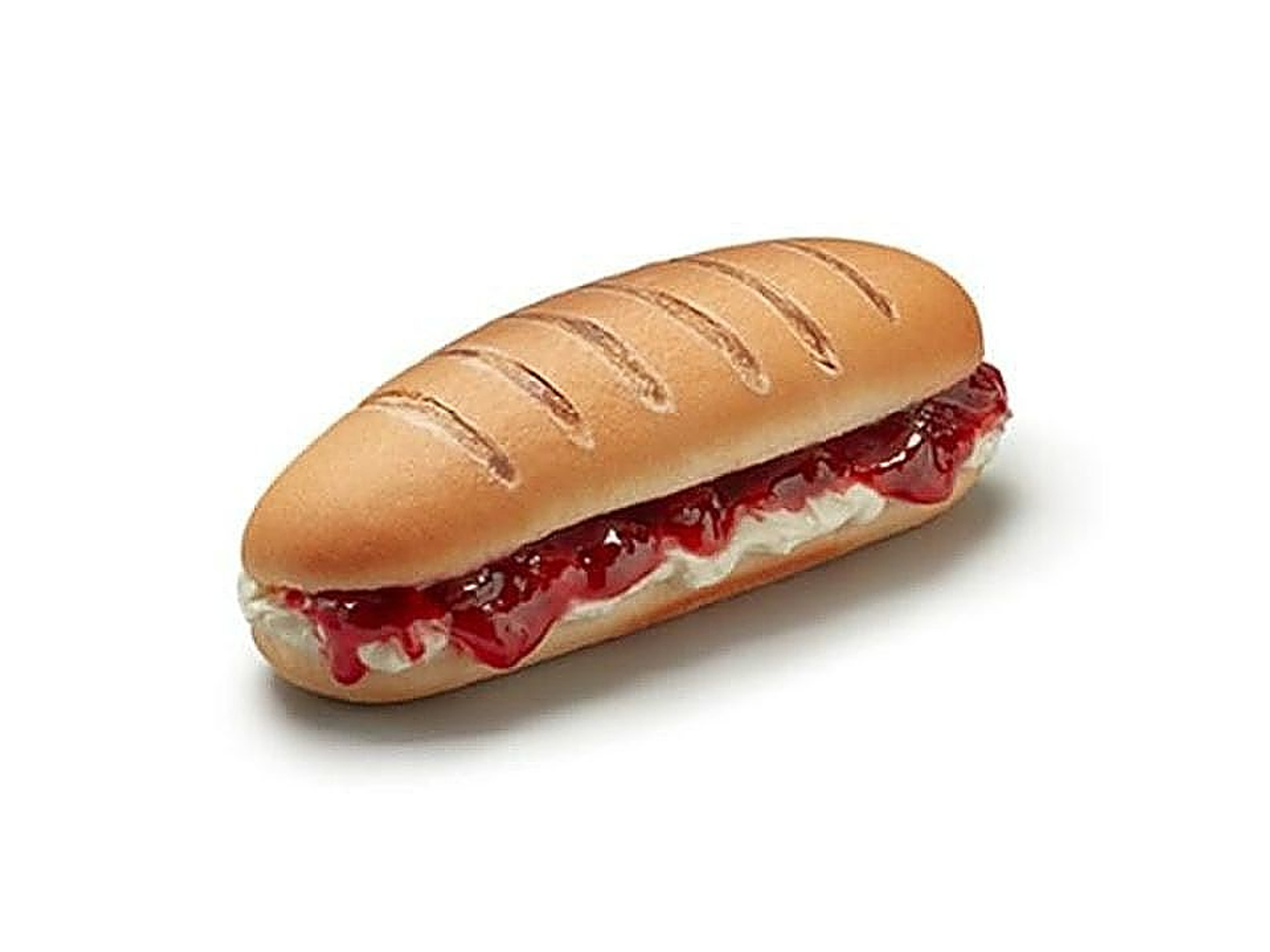 Cream Cheese And Jam Sandwich