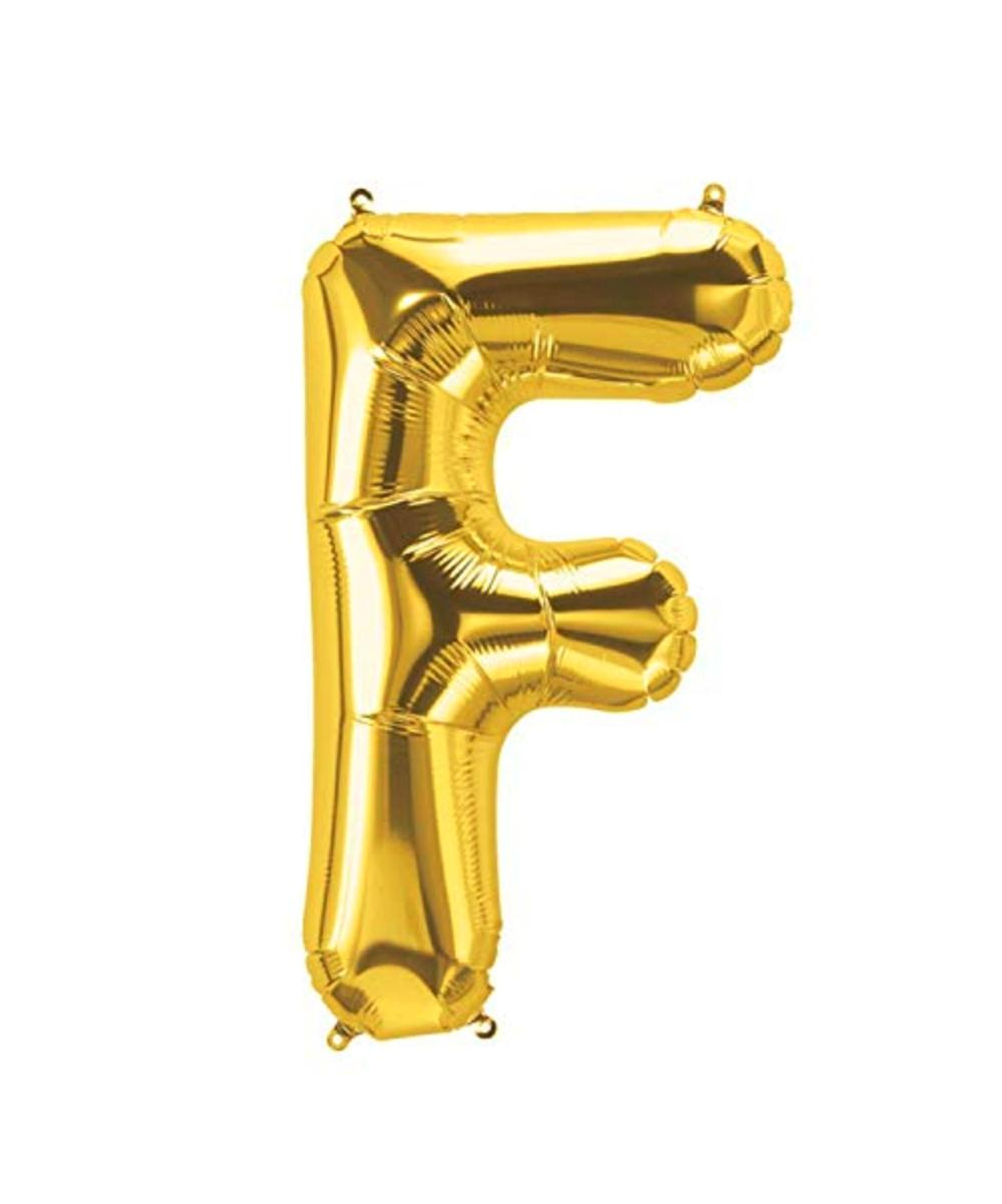 Golden Letter F Balloon