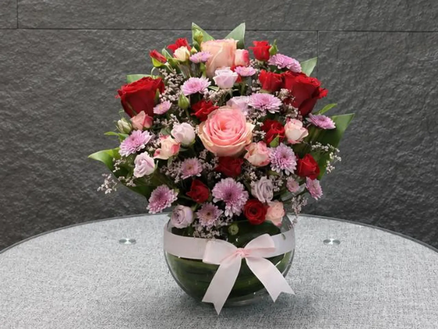 Mixed Rose Vase