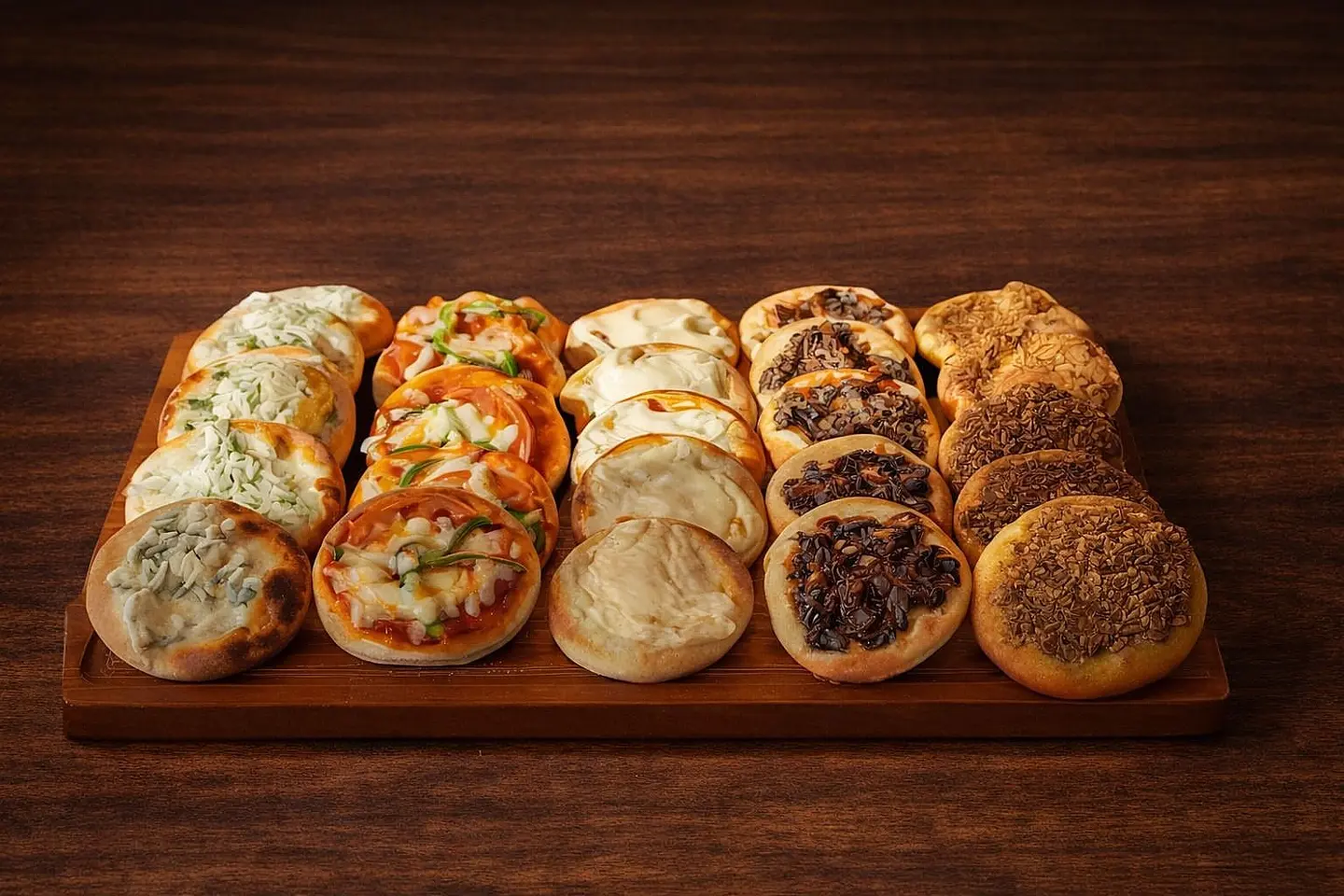 25 حبة ميني فطائر مشكلة