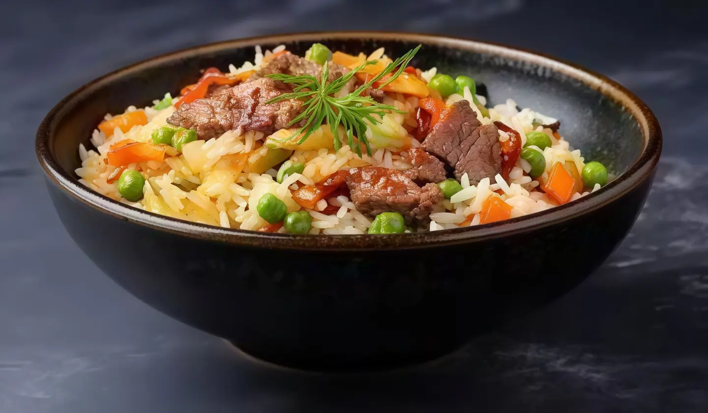 رز مقلي بقر