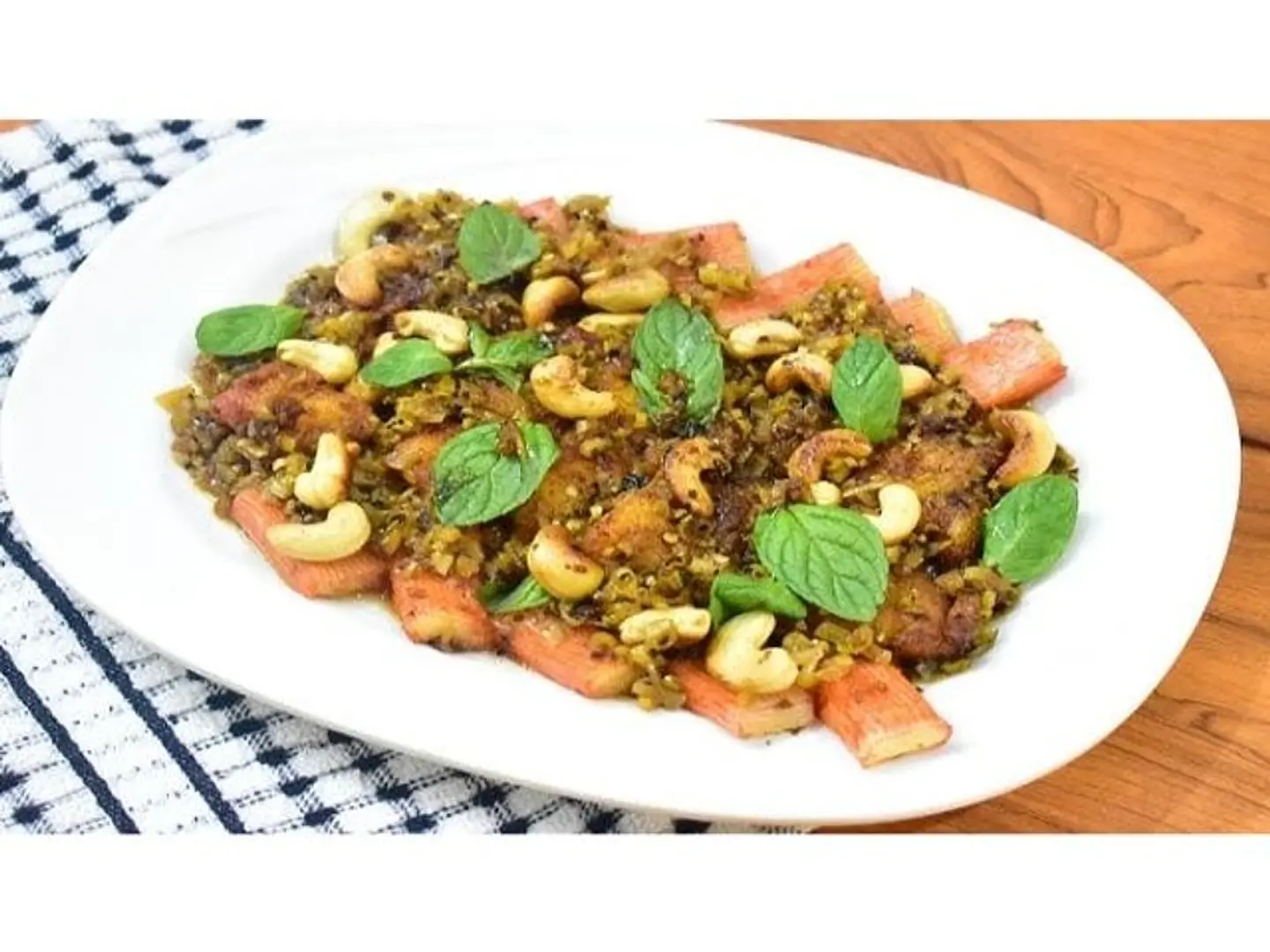 سمك مع الكاجو