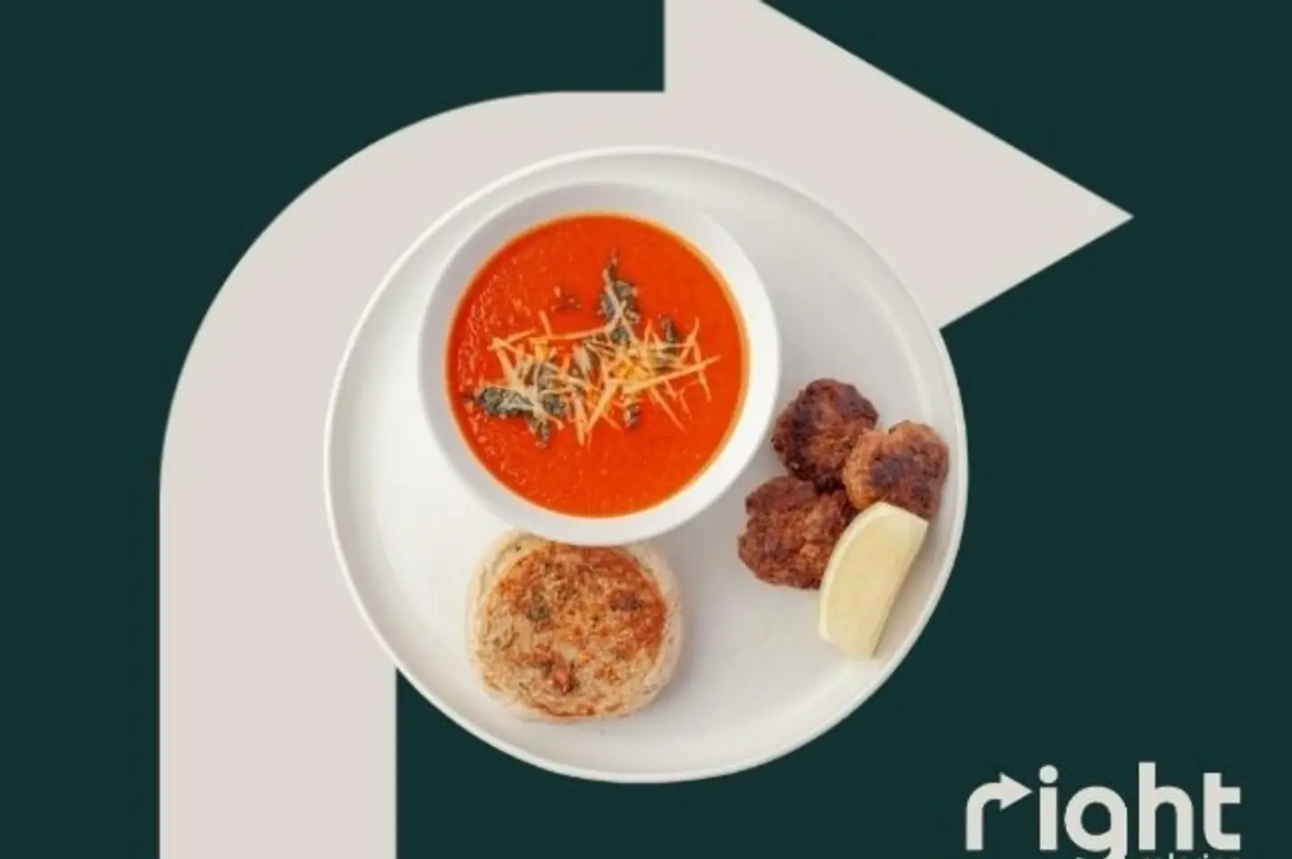 شوربة الطماطم والريحان