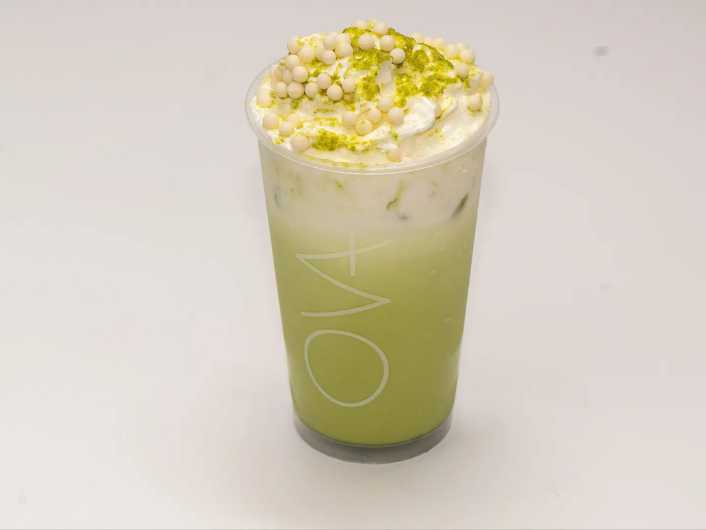 Iced Matcha With Cream