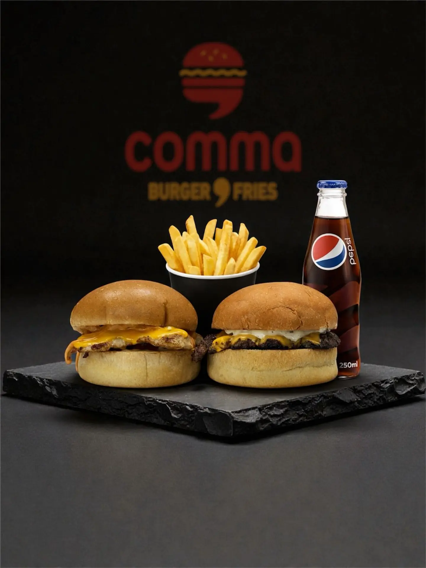 كومبو كوما 1 سبيشال كوما 1 تشيكن كوما 1 بطاطس 1 مشروب