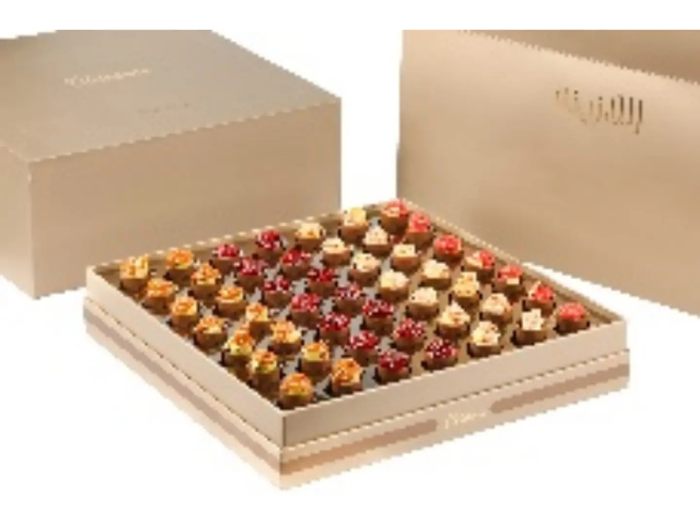 Chocolate Cups With Ghraybeh & Pomegranate Box