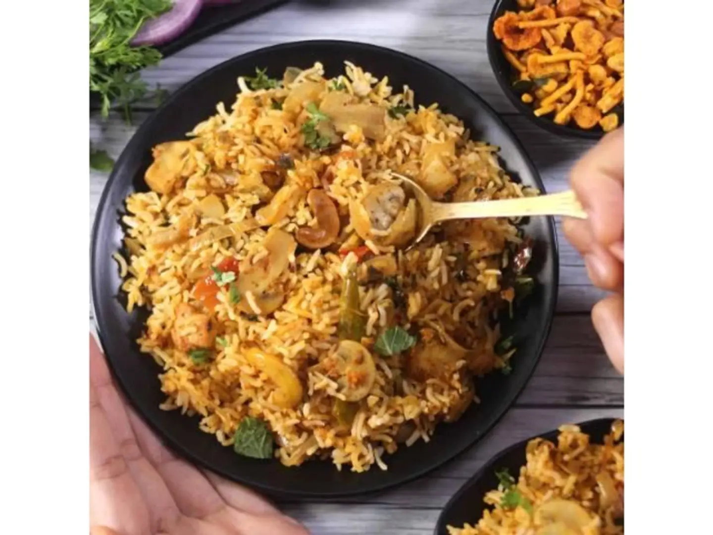 Mushroom Biriyani