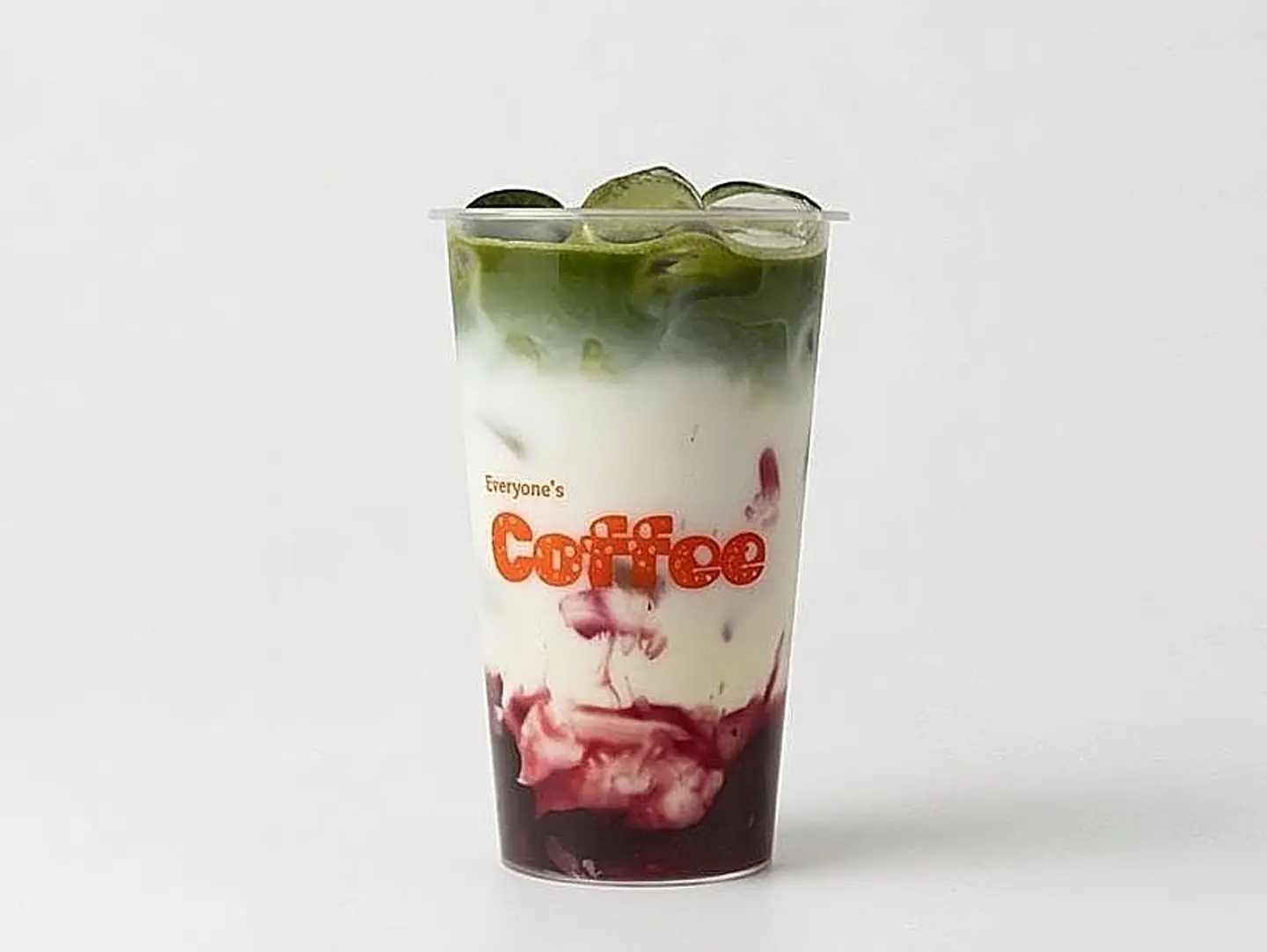 Ice Matcha With Blueberry