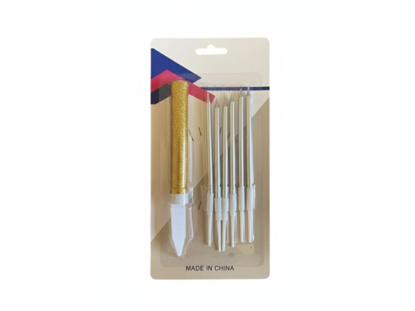 Gold Rose Candles With Fire Candle