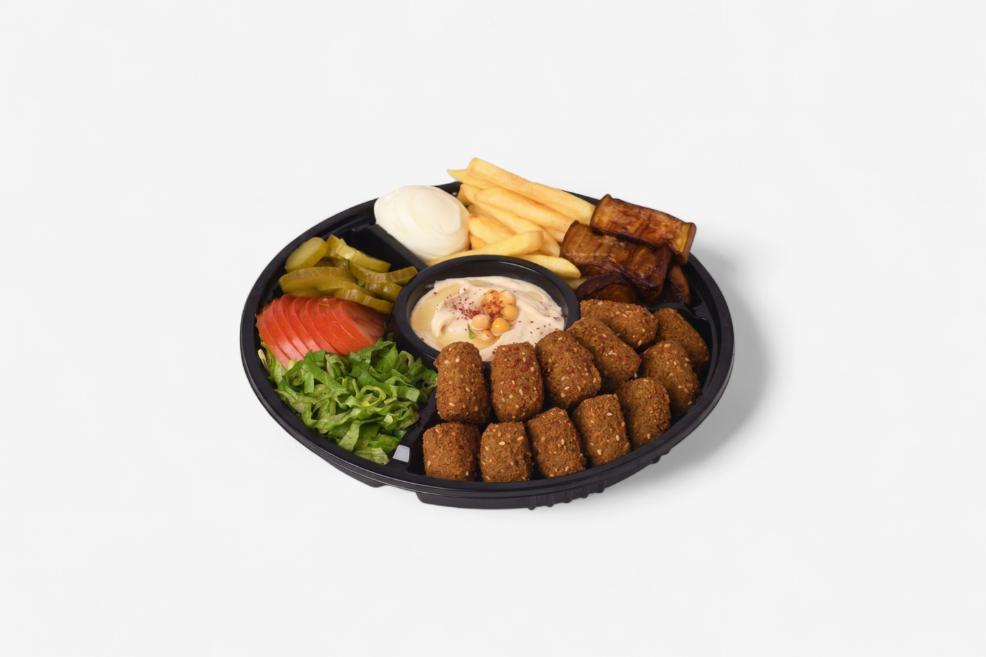صحن فلافل مشكل