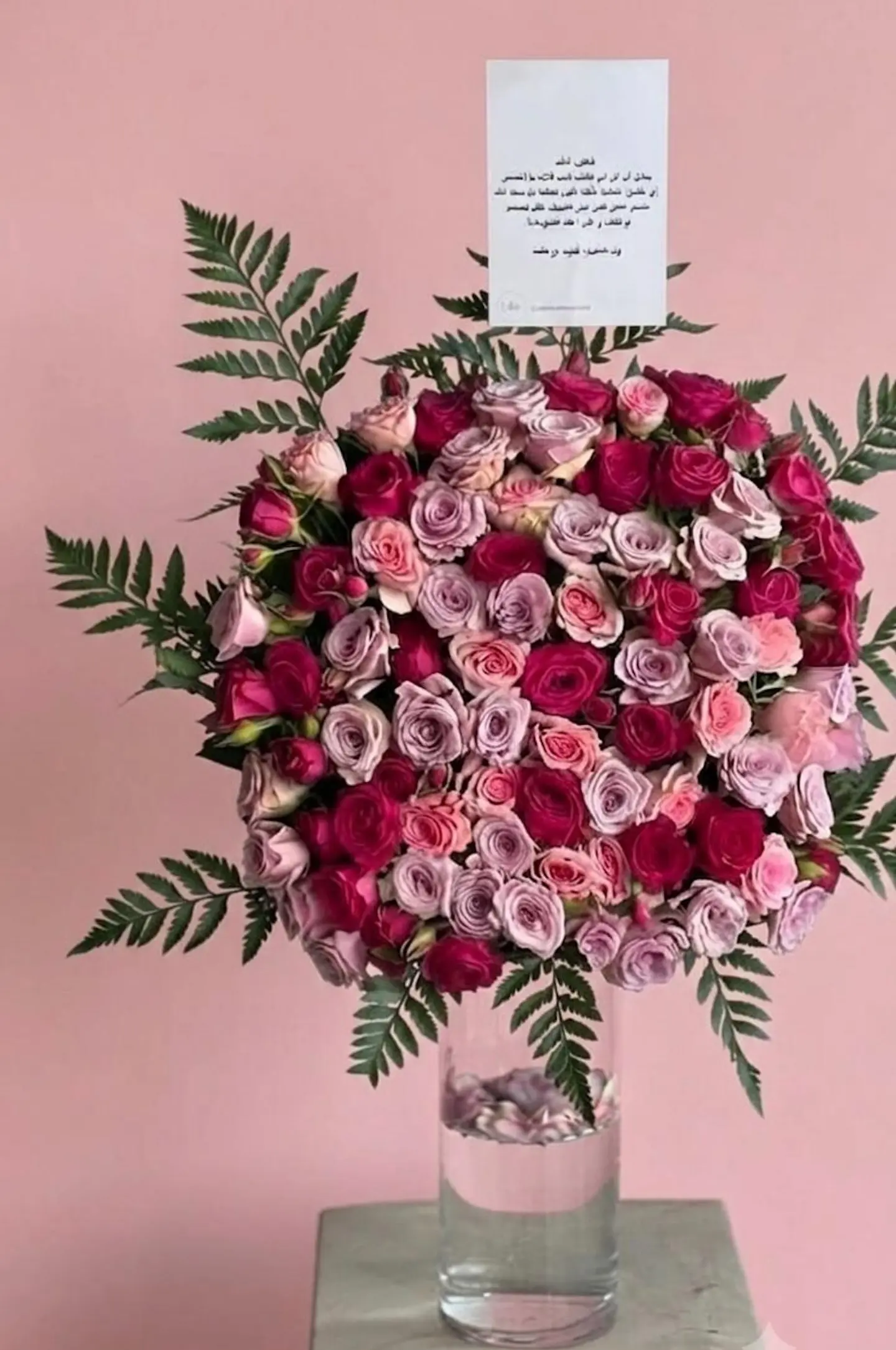 Luxury Purple Baby Rose Vase