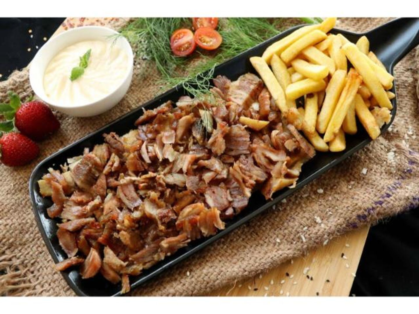 Medium Meat Shawarma Plate