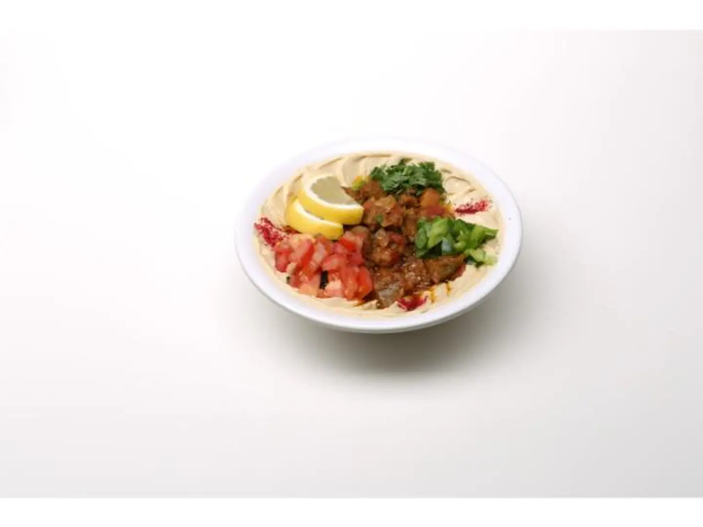 حمص مع مقلقل لحم