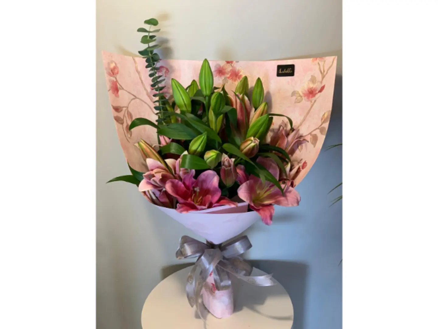 Beloved Casablanca With Eucalyptus Bouquet