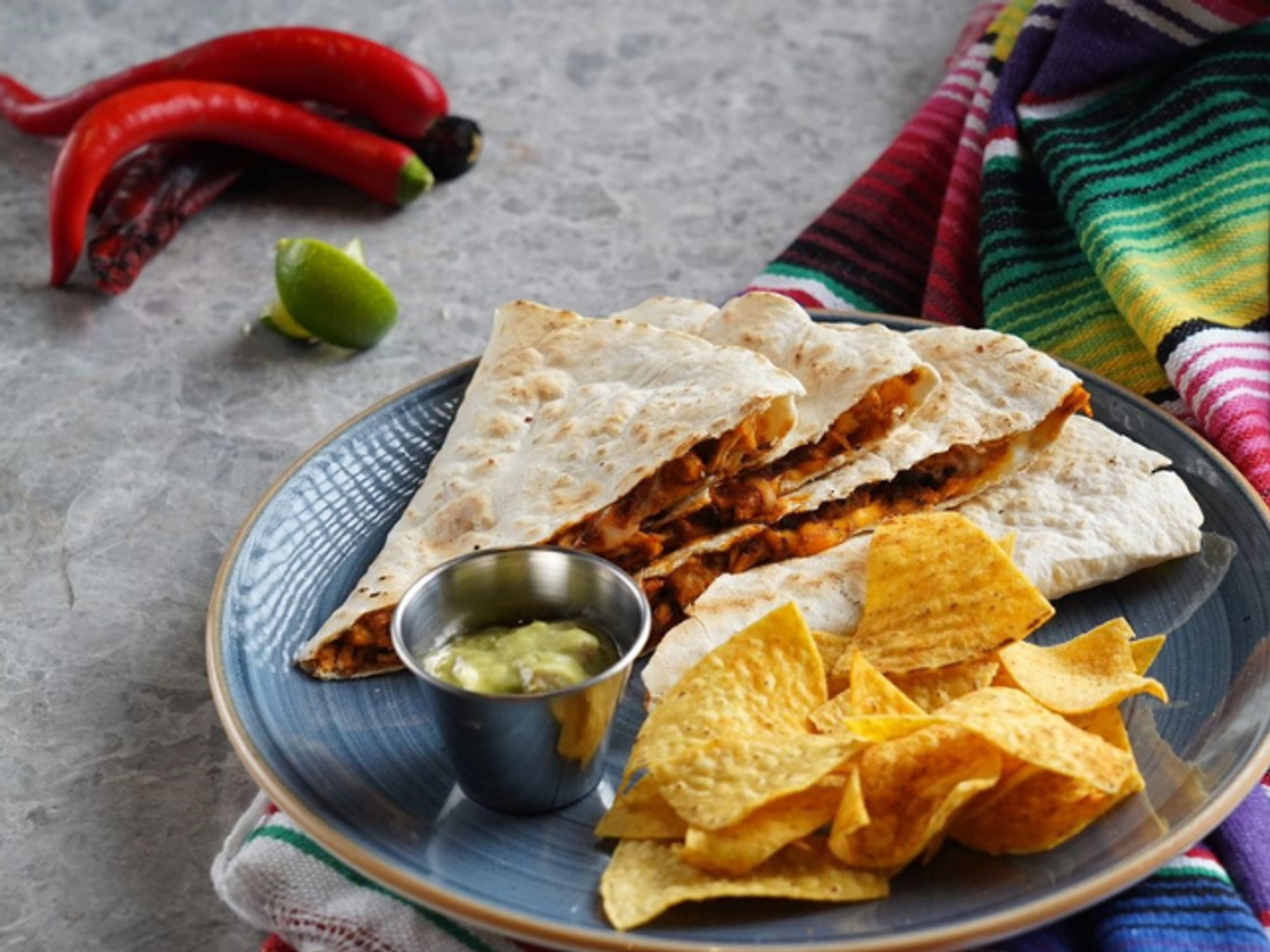 Chicken Al Pastor Quesadilla