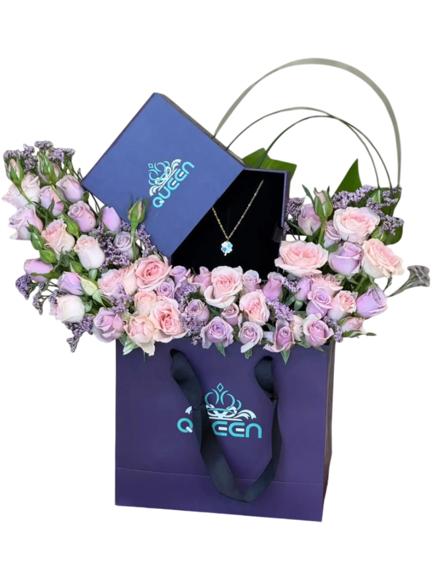 Necklace With Baby Rose