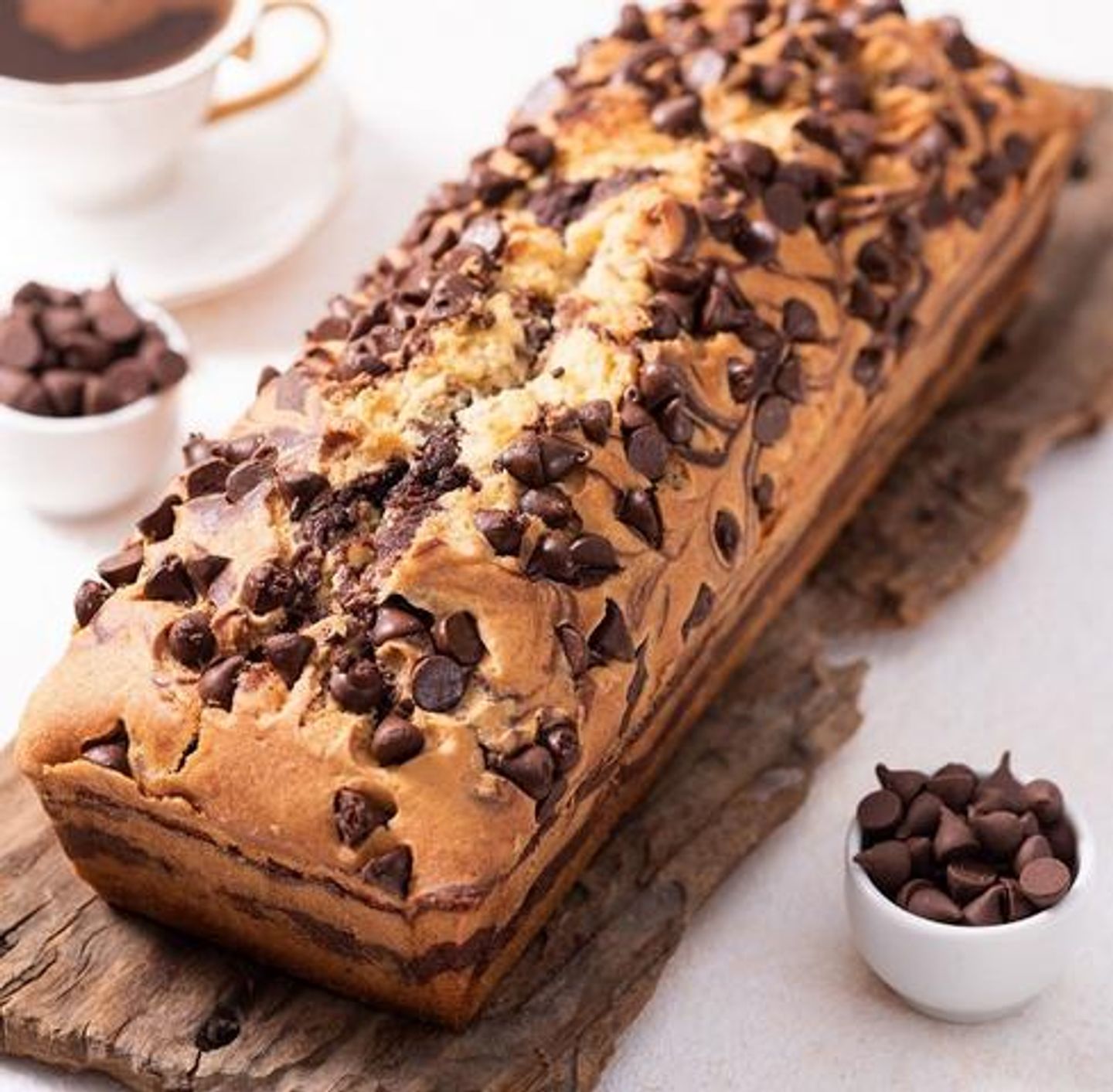 ماربل كيك بقطع الشوكولاتة - كبير
