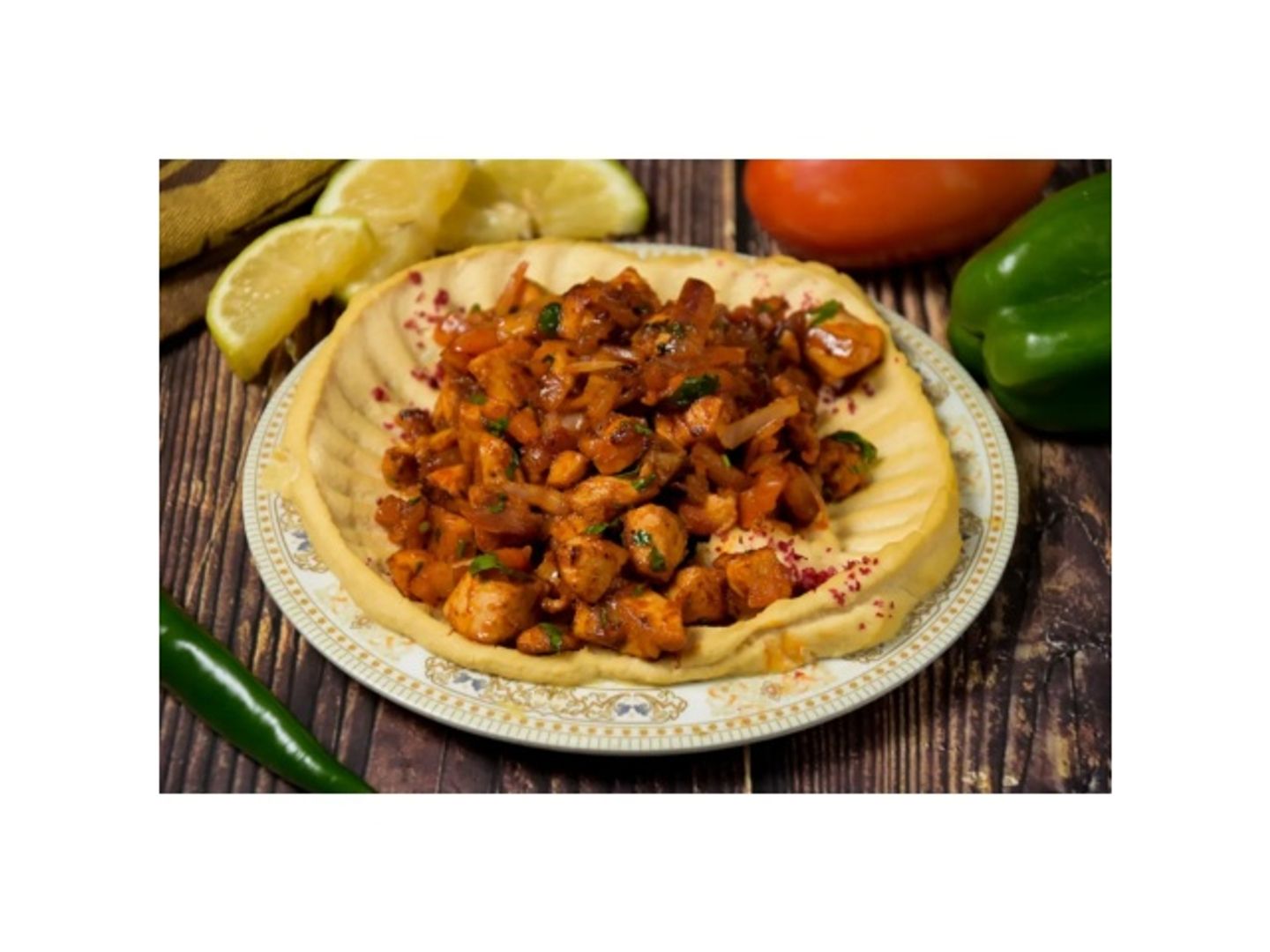 Chicken With Hummus Mgalgal
