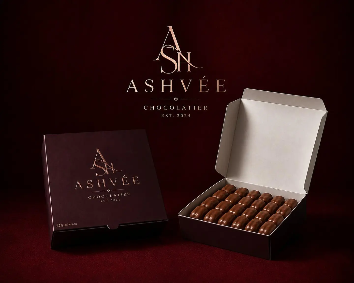 Box Of Dates, Ashvée Signature Chocolate