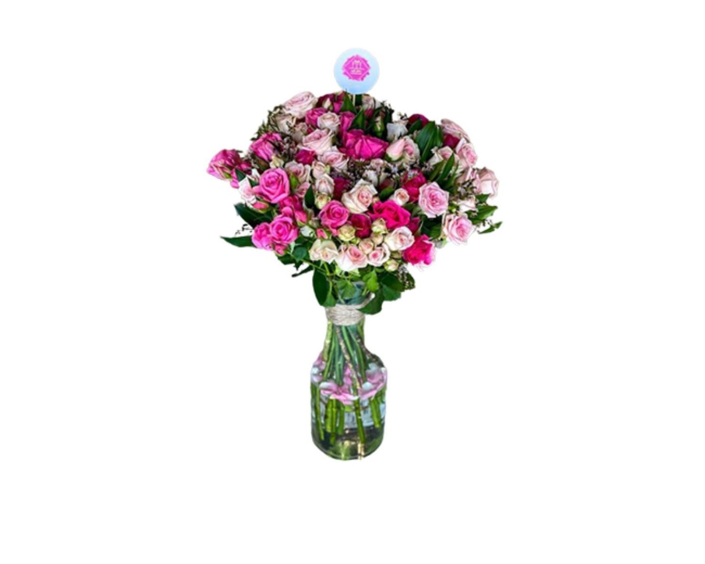 Pink Rose Vase
