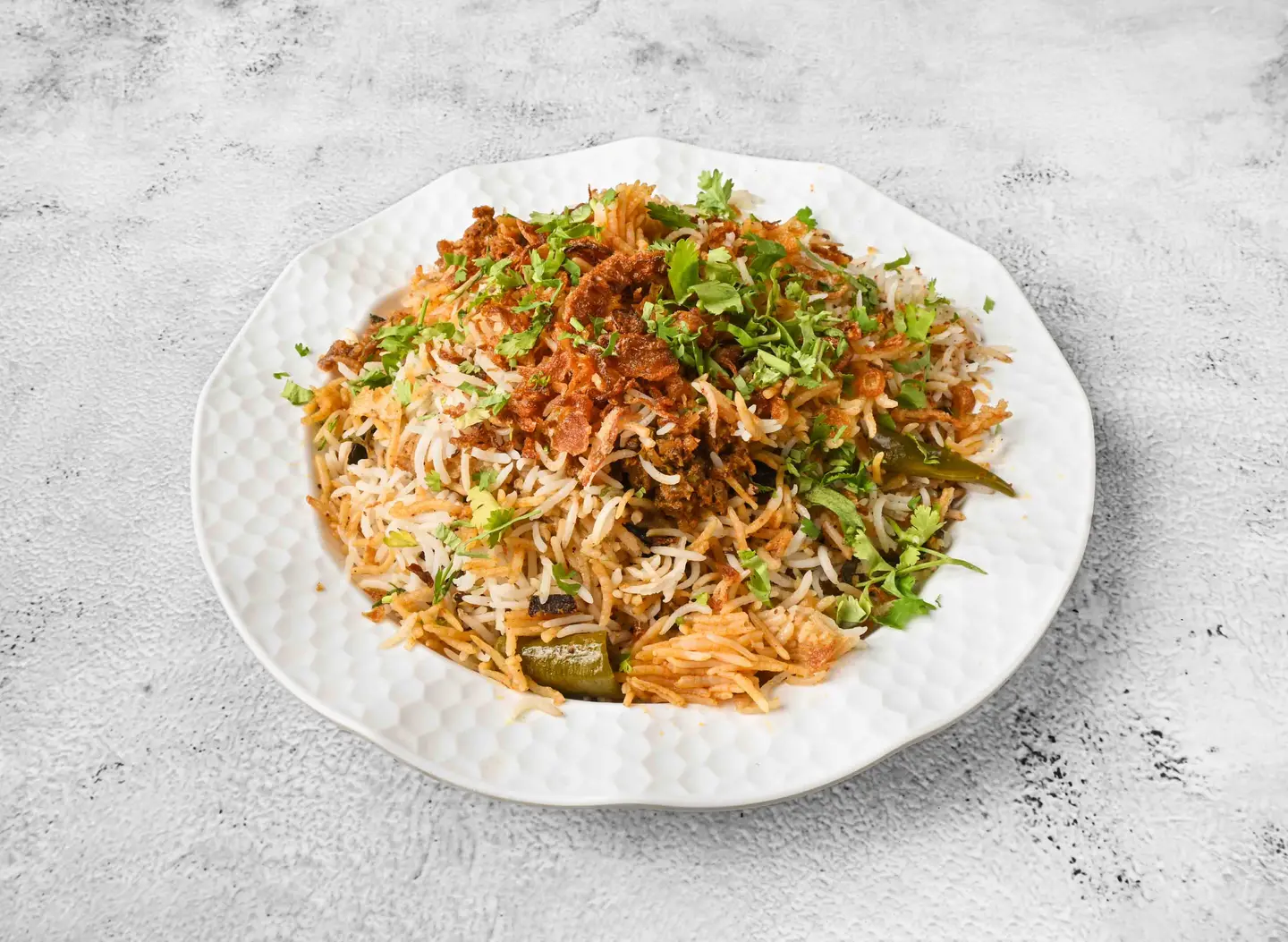 Biryani Rice With Meat Masala
