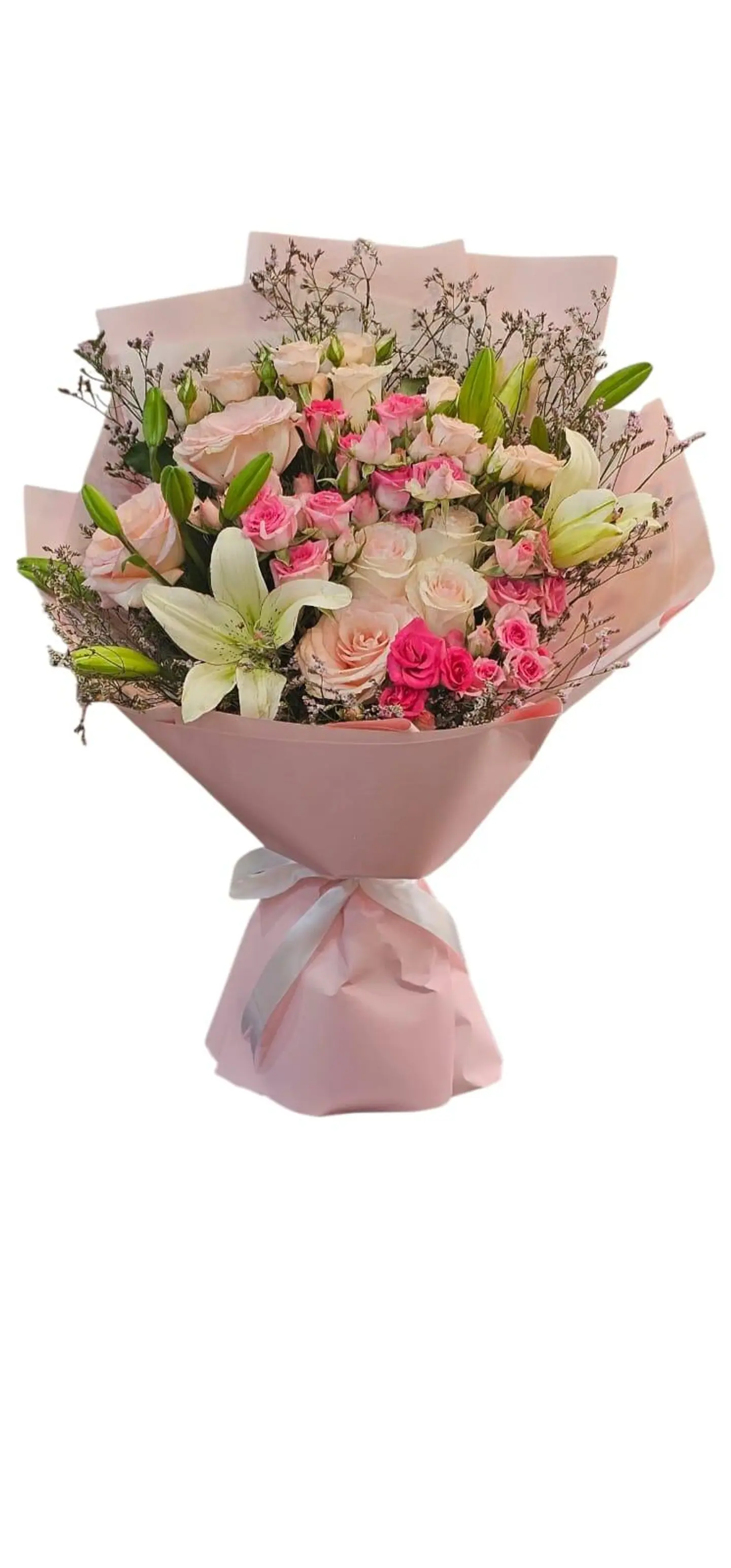 White Baby Rose Bouquet