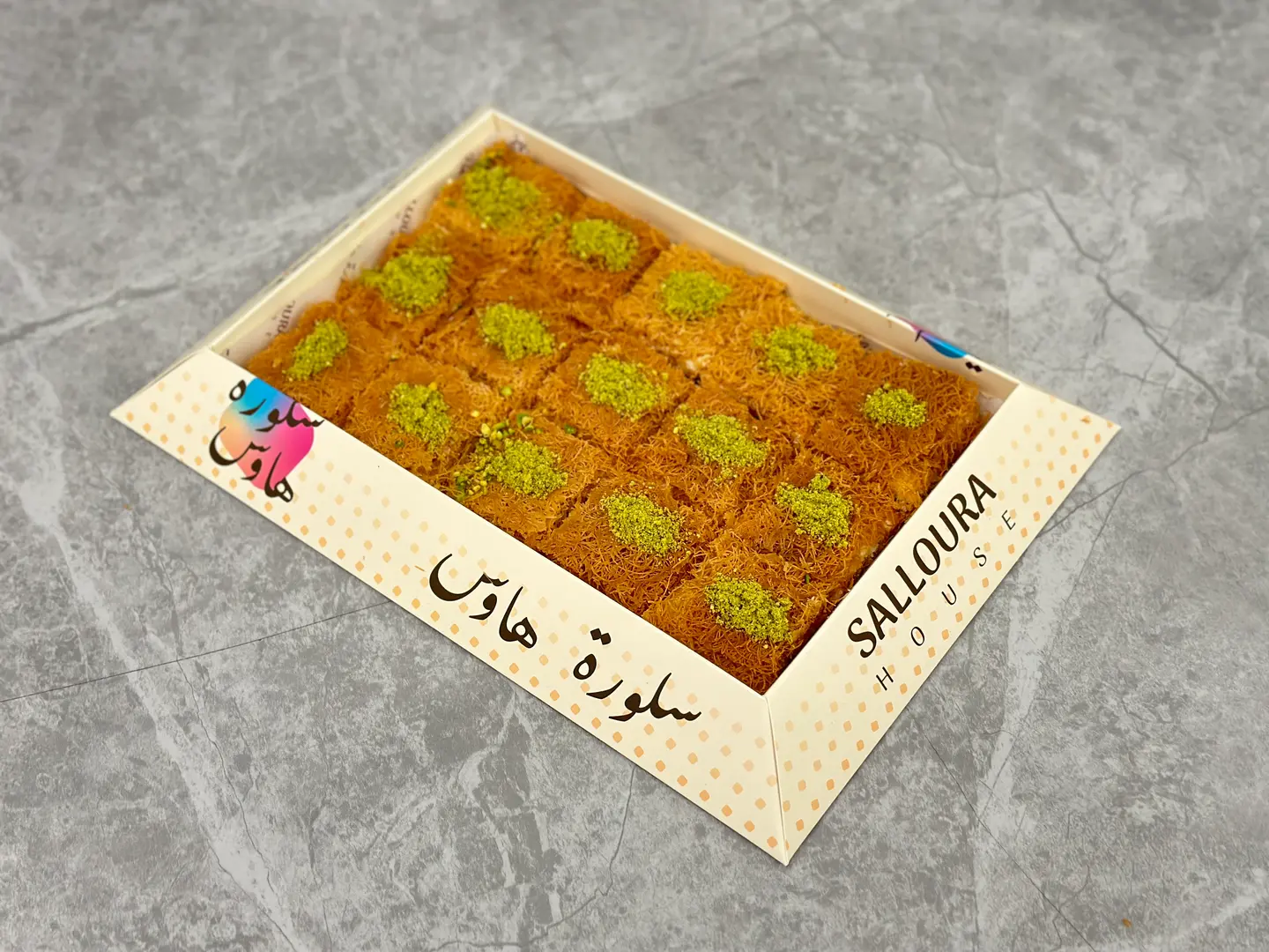 كنافة خشنة بالقشطة - ربع كيلو