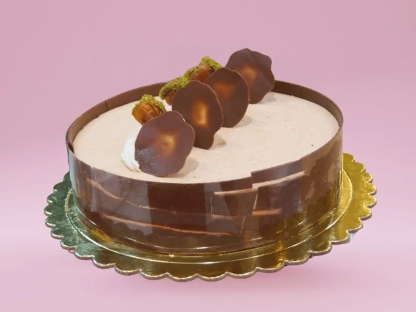 كيكة موس التمر كبيرة