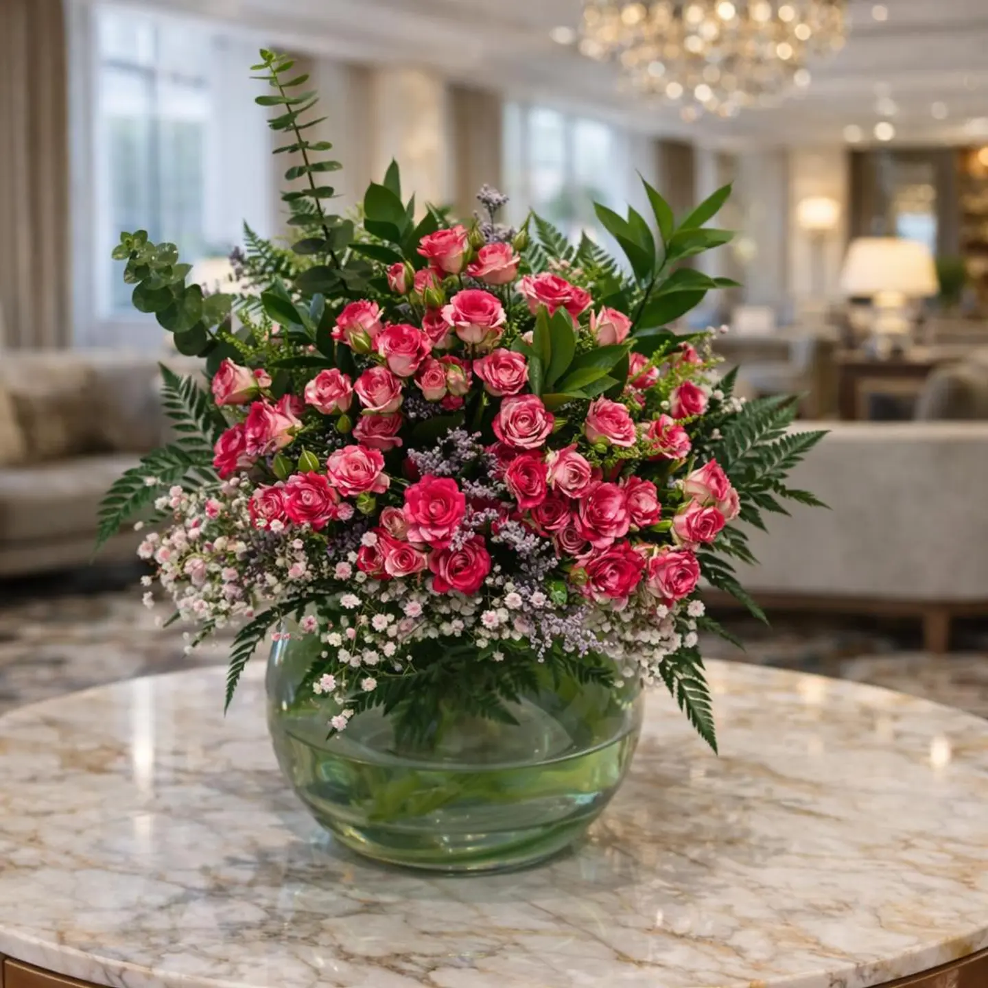 فازة احمر دبل ثمانية