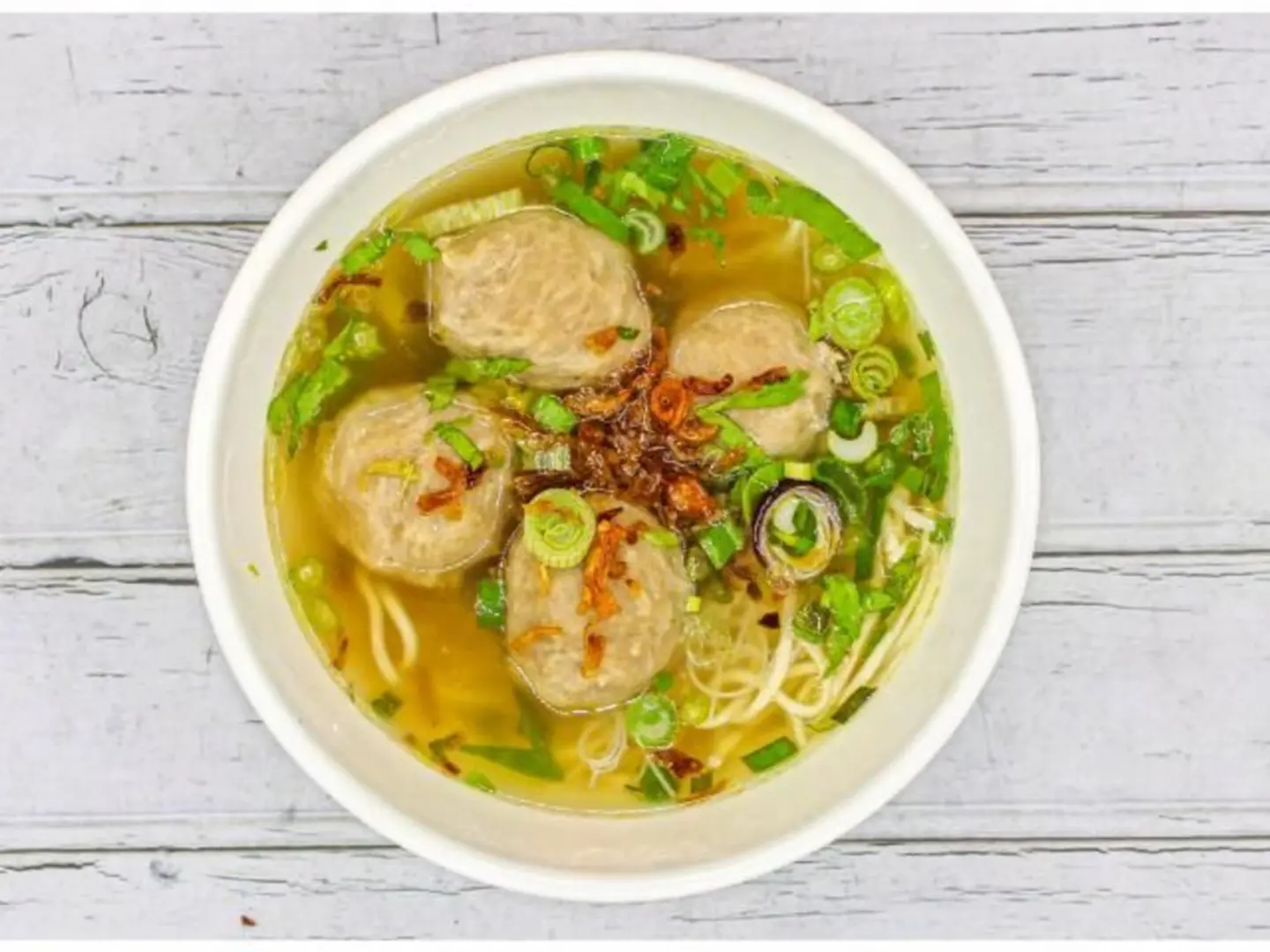 Noodle Soup With Meatballs