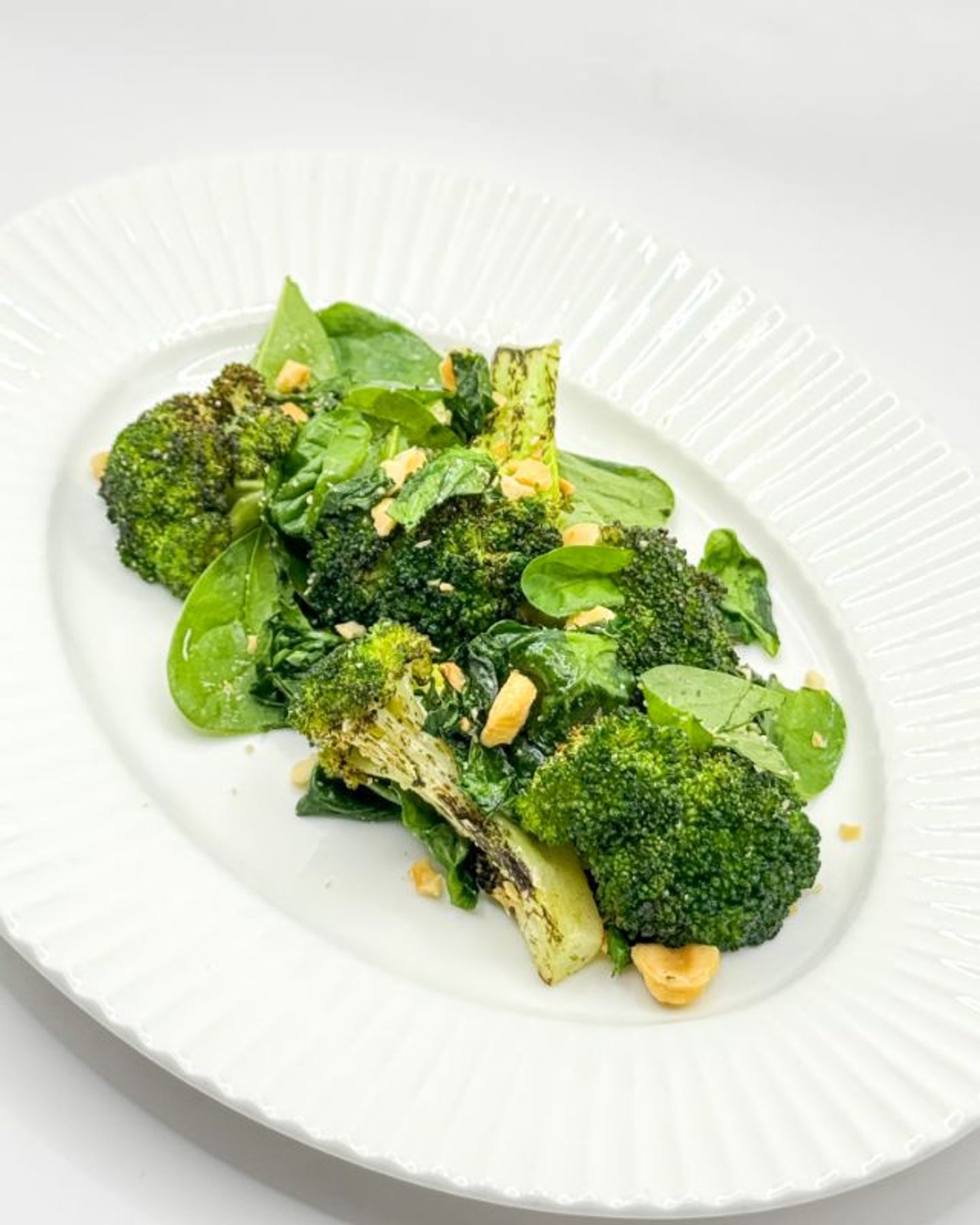 Sauté Broccoli With Spinach