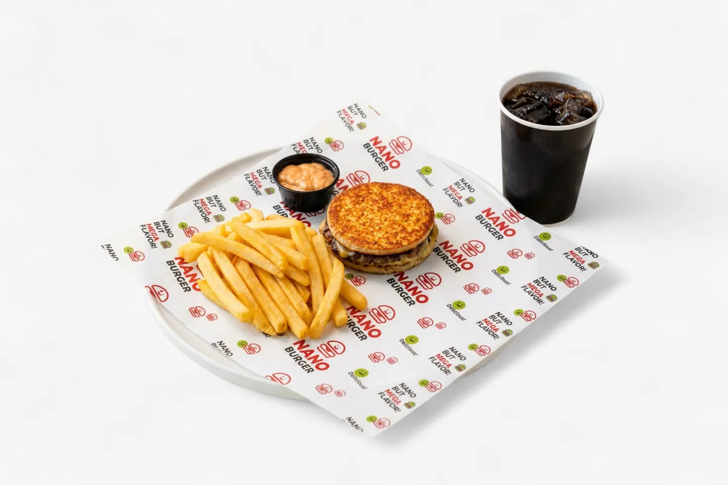 Flat Burger Meal