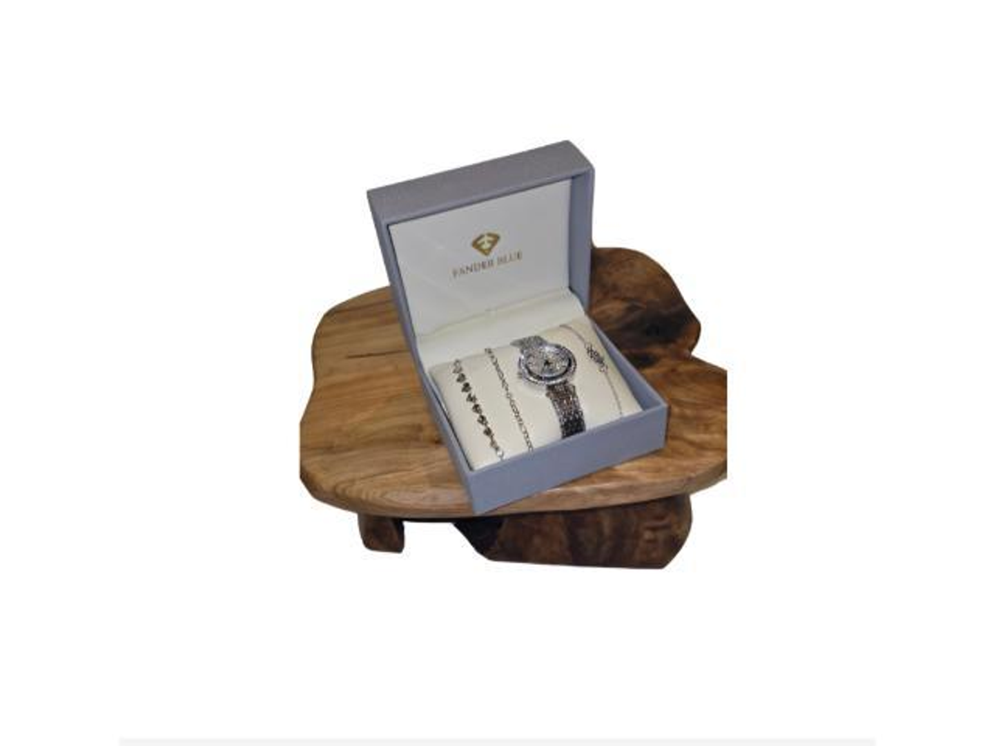 ساعه نسائي مع الأسوار فضي